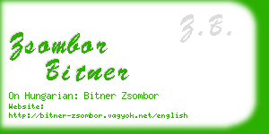 zsombor bitner business card